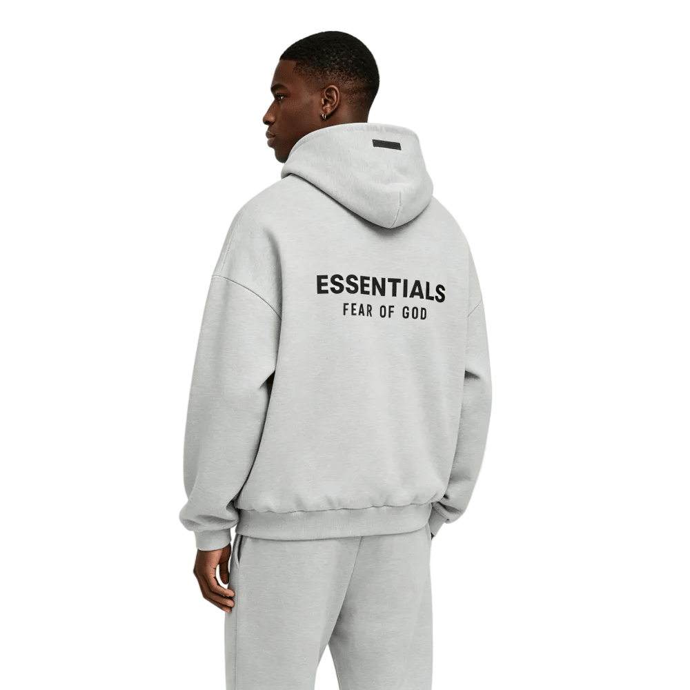 Fear of God Essentials Fleece Hoodie II Light Heather Gray FW24