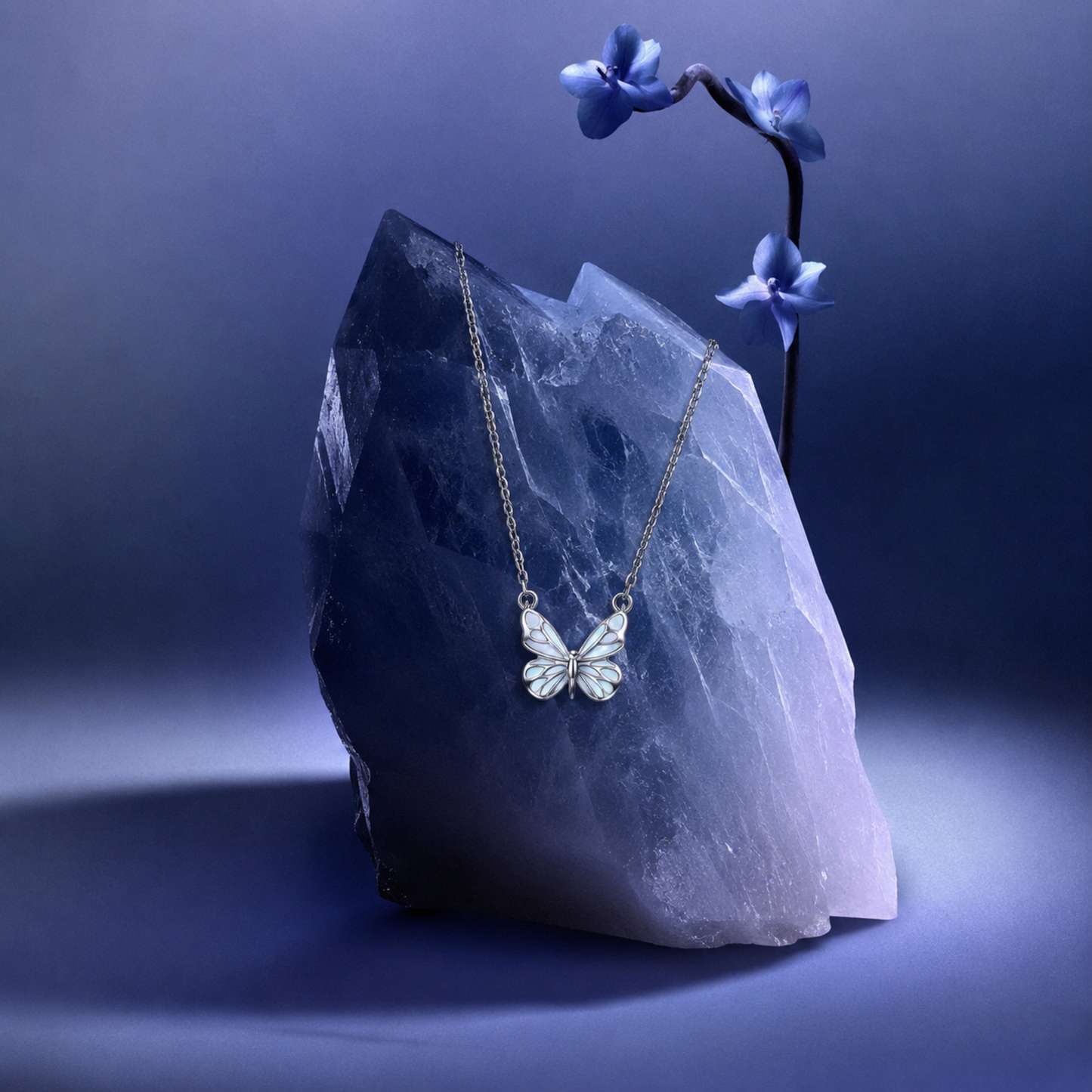 Pulsera Mariposa Iluminada (PLATA 925)