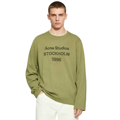 Acne Studios Logo 1996 Long Sleeve T-Shirt Olive Green
