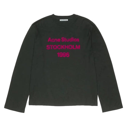 Acne Studios 1996 LOGO Long Sleeve RELAXED FIT Black
