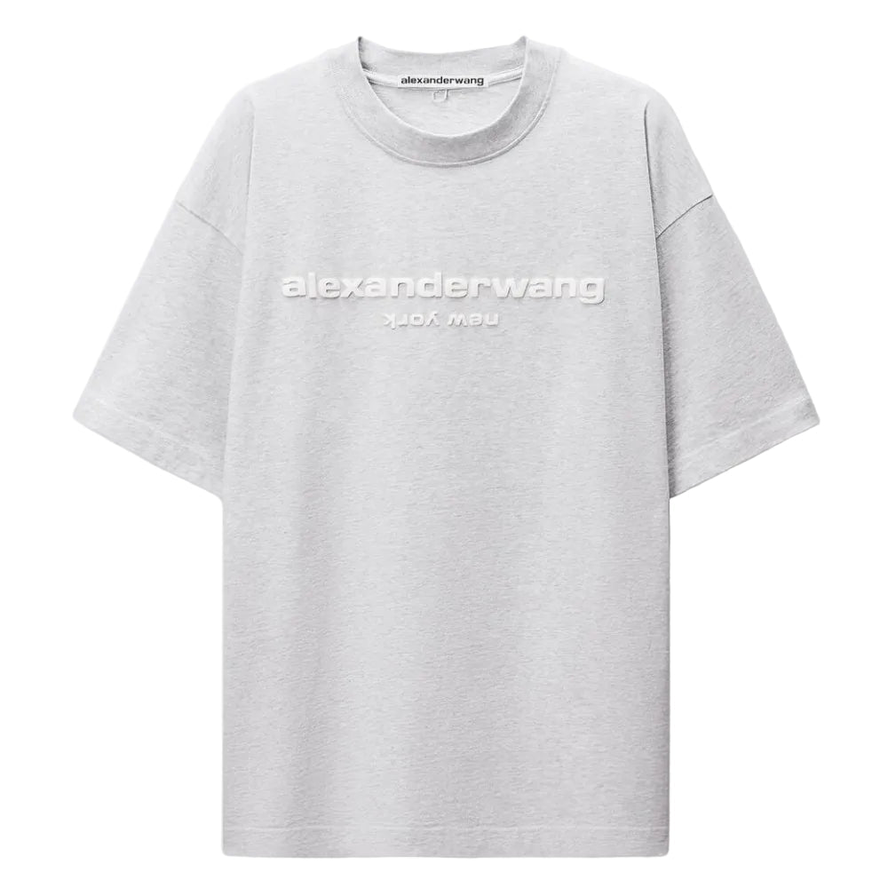 Alexander Wang Puff Logo Tee Grey