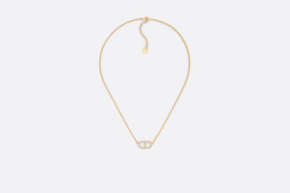 CHRISTIAN DIOR Petit CD Necklace Gold-Finish Metal(Gold)