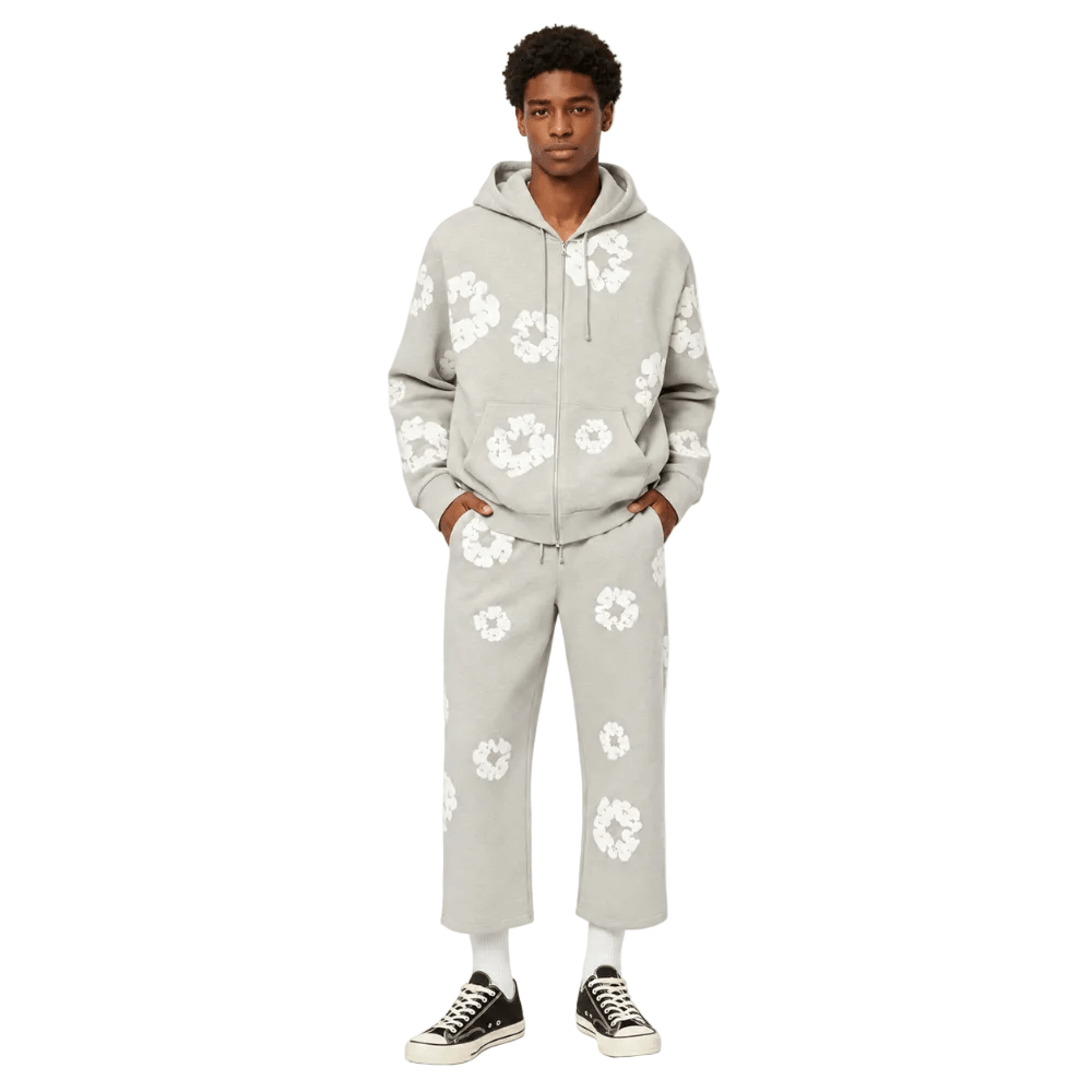 Denim Tears Cotton Wreath Baggy Sweatpants Grey