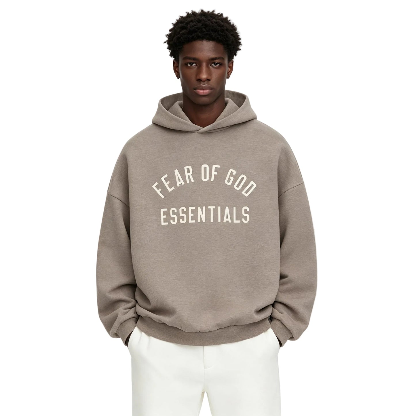 Fear of God Essentials Fleece Hoodie Heather Gray