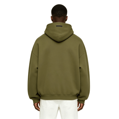 Fear of God Essentials Fleece Hoodie Military