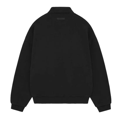 Fear of God Essentials Fleece Polo Black