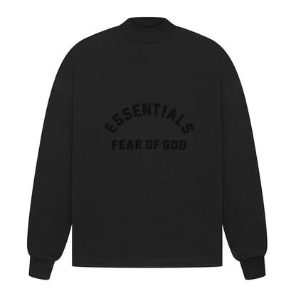 Fear of God Essentials Long Sleeve Tee Jet Black