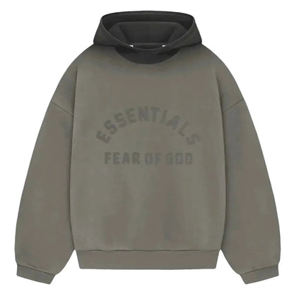 Fear of God Essentials SS24 Nylon Fleece Hoodie Ink Jet Black
