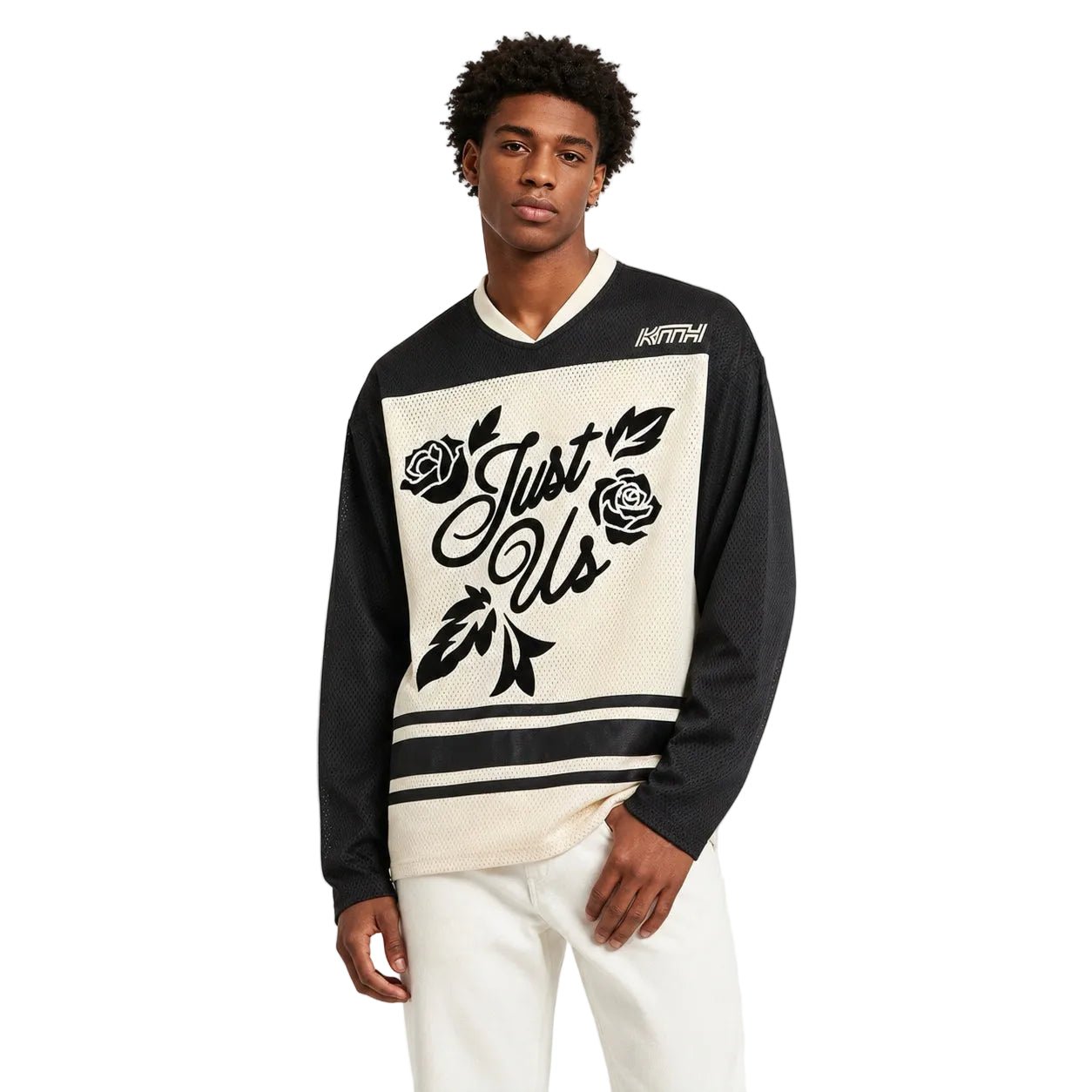 Kith Malik Long-Sleeve Mesh Jersey Sandrift