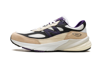 990v6 "Made In USA - Teddy Santis White Black Plum" U990WB6