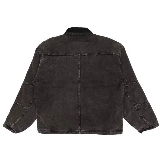 Stussy Washed Canvas Shop Jacket  Black